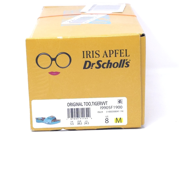 Dr. Scholl's Original Too Wooden Footbed Sandals Tiger Print Size 8M - Picture 13 of 13